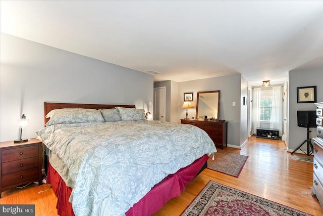 601 Crum Creek Rd, Media, PA 19063 - bedroom with light wood-style flooring and baseboards