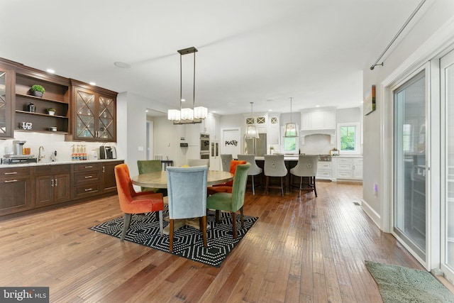 415 Pyles Mountain Ln, Avondale, PA 19311 - dining space with light wood-type flooring and recessed lighting