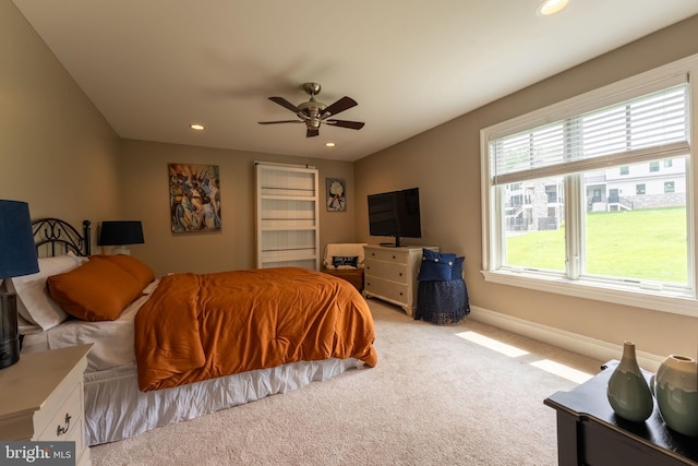 415 Pyles Mountain Ln, Avondale, PA 19311 - carpeted bedroom featuring recessed lighting and a ceiling fan