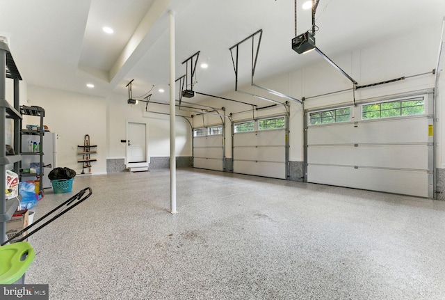 415 Pyles Mountain Ln, Avondale, PA 19311 - garage with a garage door opener and recessed lighting