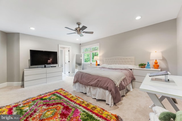 415 Pyles Mountain Ln, Avondale, PA 19311 - carpeted bedroom featuring recessed lighting and ceiling fan