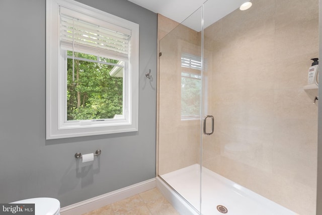 415 Pyles Mountain Ln, Avondale, PA 19311 - full bath with a shower stall and tile patterned floors