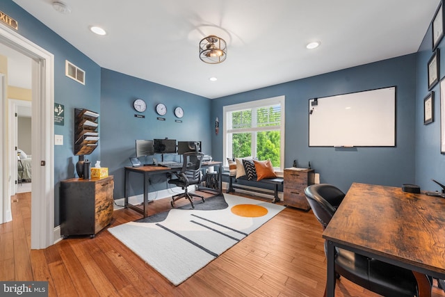 415 Pyles Mountain Ln, Avondale, PA 19311 - office space featuring wood-type flooring and recessed lighting