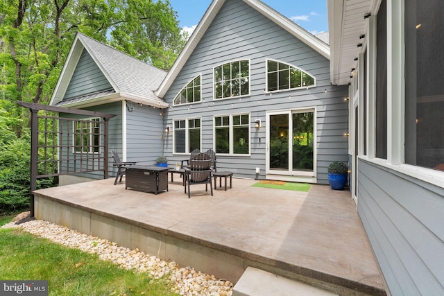 415 Pyles Mountain Ln, Avondale, PA 19311 - rear view of house featuring a patio