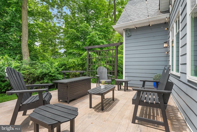 415 Pyles Mountain Ln, Avondale, PA 19311 - view of wooden terrace
