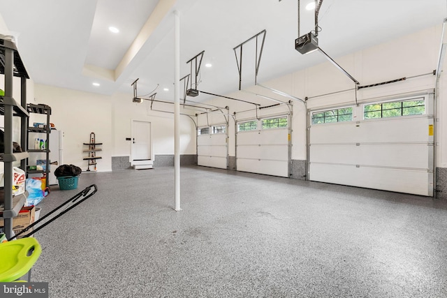 415 Pyles Mountain Ln, Avondale, PA 19311 - garage featuring a garage door opener and recessed lighting