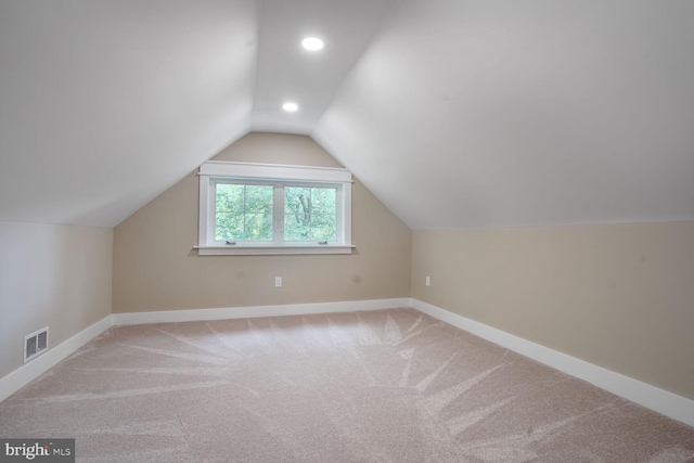 504 Kingsley Rd SW, Vienna, VA 22180 - bonus room with carpet flooring, lofted ceiling, and recessed lighting