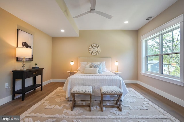504 Kingsley Rd SW, Vienna, VA 22180 - bedroom featuring wood finished floors and recessed lighting