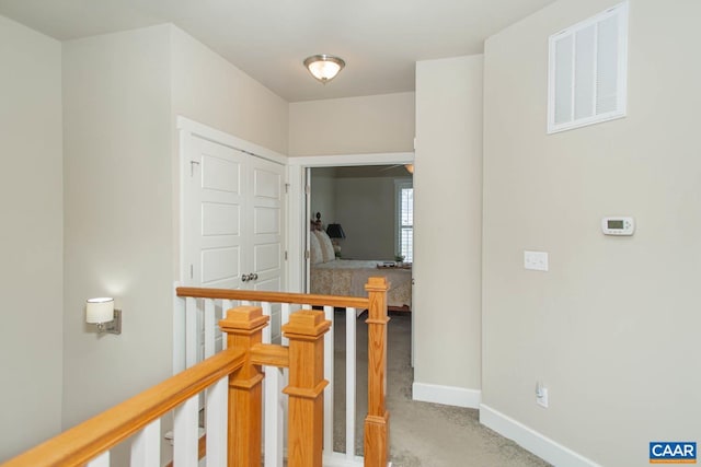 2105 Avinity Loop, Charlottesville, VA 22902 - hall featuring an upstairs landing, baseboards, and carpet