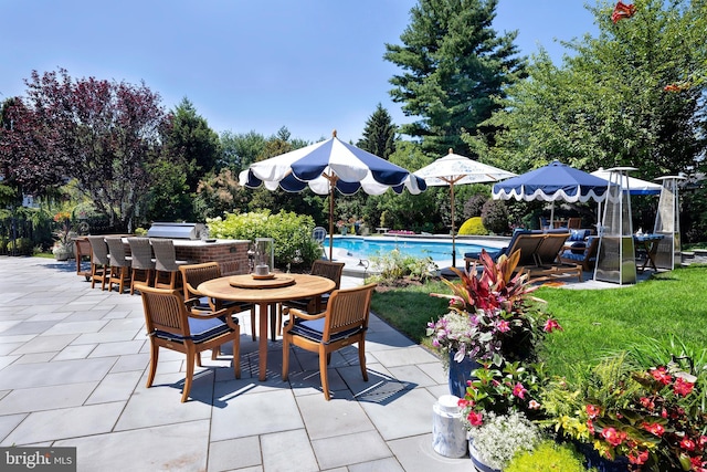 103 Marian Dr, Princeton Junction, NJ 08550 - view of patio / terrace featuring an outdoor pool and outdoor dining area