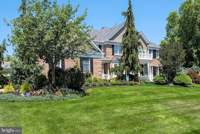 103 Marian Dr, Princeton Junction, NJ 08550 - view of front facade featuring brick siding and a front yard