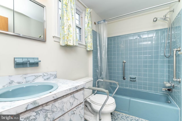 2301 Yellowstone Rd, Cinnaminson, NJ 08077 - bathroom with shower / bath combo with shower curtain and vanity