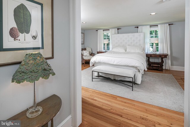 200 Hun Rd, Princeton, NJ 08540 - bedroom featuring wood finished floors, multiple windows, baseboards, and recessed lighting