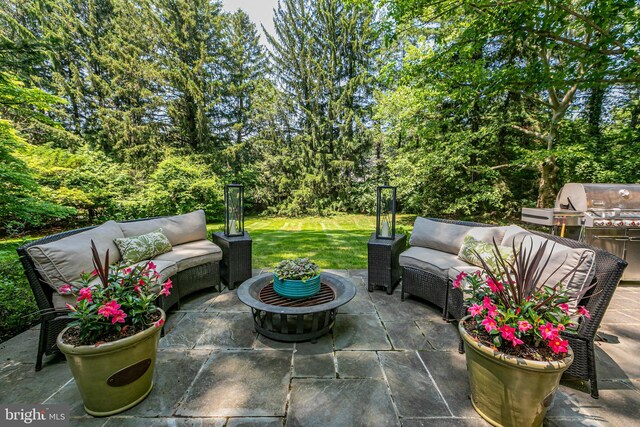 200 Hun Rd, Princeton, NJ 08540 - view of patio / terrace featuring an outdoor hangout area and grilling area