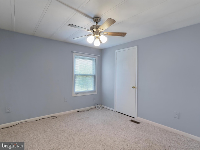 18540 Brooke Rd, Sandy Spring, MD 20860 - unfurnished room with a ceiling fan, carpet, and baseboards