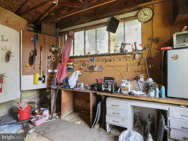 18540 Brooke Rd, Sandy Spring, MD 20860 - misc room with a workshop area