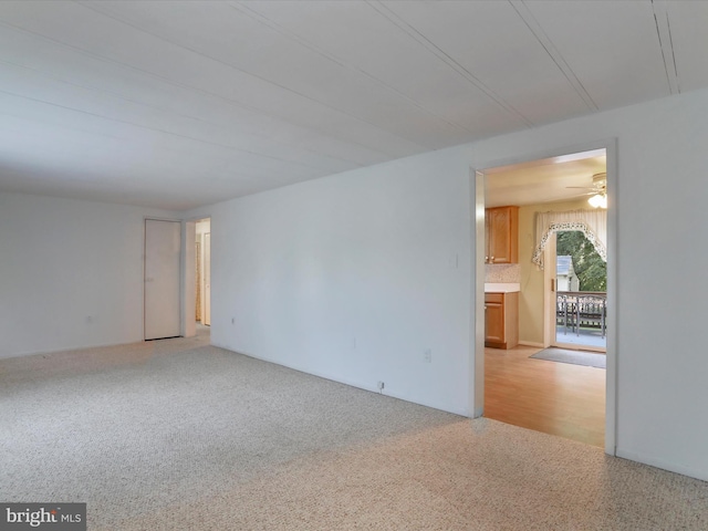 18540 Brooke Rd, Sandy Spring, MD 20860 - empty room featuring light colored carpet and a ceiling fan