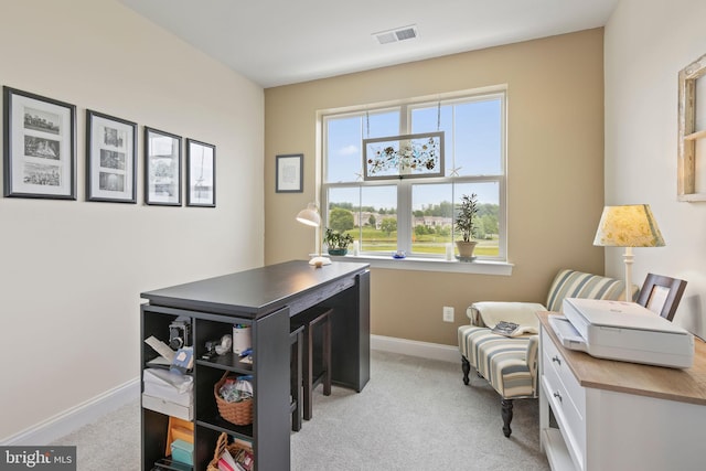 401 Bold Ruler Ct Unit 302, Havre De Grace, MD 21078 - office area featuring light carpet and baseboards
