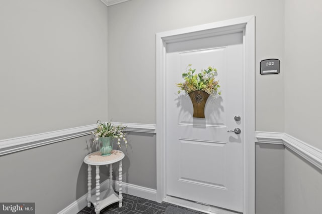 401 Bold Ruler Ct Unit 302, Havre De Grace, MD 21078 - doorway to outside with baseboards