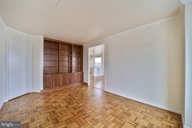 2475 Virginia Ave NW Unit 930, Washington, DC 20037 - spare room featuring crown molding and built in features