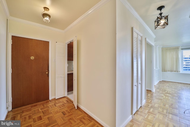 2475 Virginia Ave NW Unit 930, Washington, DC 20037 - foyer entrance featuring crown molding and baseboards