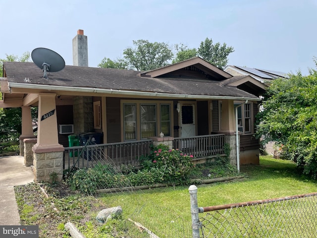 5315 Gallatin St, Hyattsville, MD 20781 - bungalow-style house featuring covered porch and a chimney