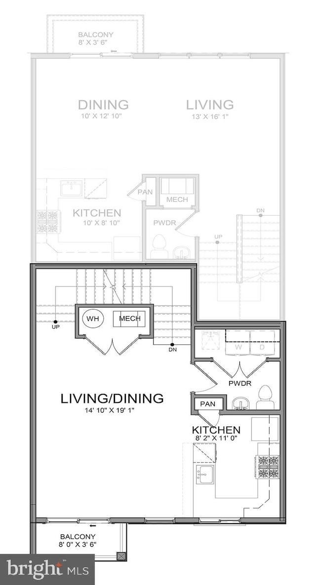 1807 Arch St Unit 21E, Norristown, PA 19401 - home floor plan