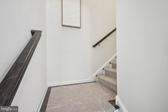 1807 Arch St Unit 21E, Norristown, PA 19401 - stairway with baseboards