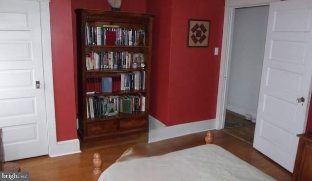 1620 Florence St, Williamsport, PA 17701 - bedroom with baseboards and wood finished floors