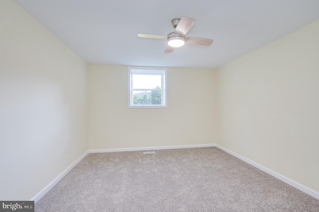 9708 Martinsburg Rd, Hedgesville, WV 25427 - carpeted spare room with baseboards and ceiling fan