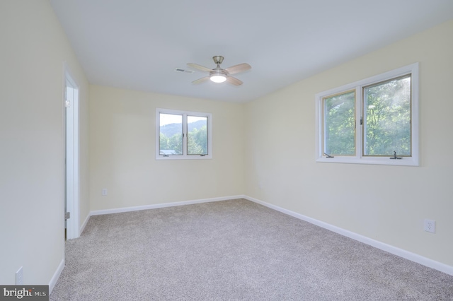 9708 Martinsburg Rd, Hedgesville, WV 25427 - empty room with ceiling fan, carpet, and baseboards