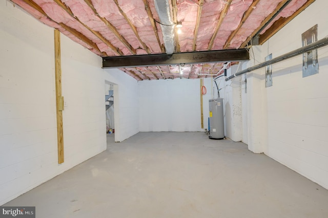 9708 Martinsburg Rd, Hedgesville, WV 25427 - unfinished basement with water heater