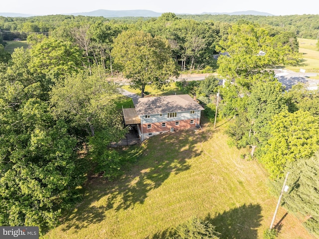 9708 Martinsburg Rd, Hedgesville, WV 25427 - view from above of property with a heavily wooded area
