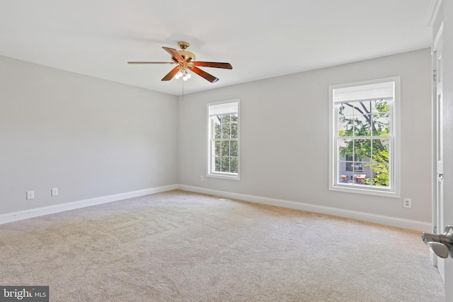 9416 Seven Courts Dr, Baltimore, MD 21236 - carpeted spare room with a ceiling fan and baseboards