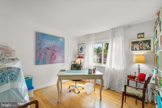 206 Mountain Rd, Linthicum Heights, MD 21090 - home office featuring wood finished floors and baseboards