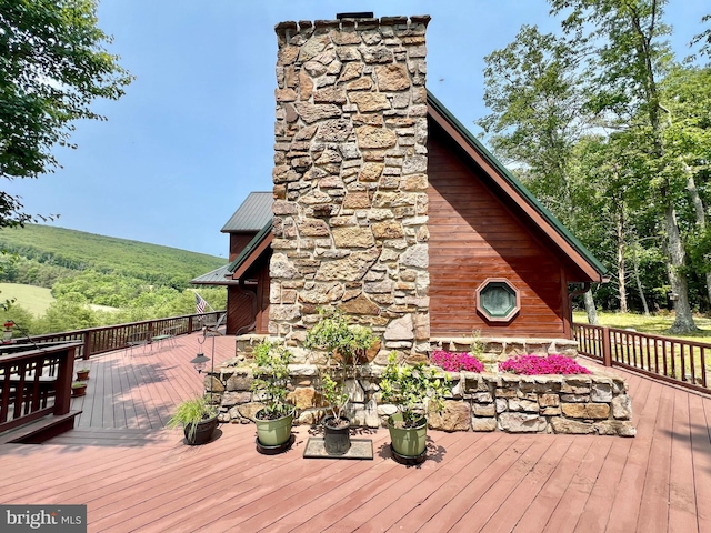 299 Valentine Acres Rd, Clearville, PA 15535 - deck with a view of trees