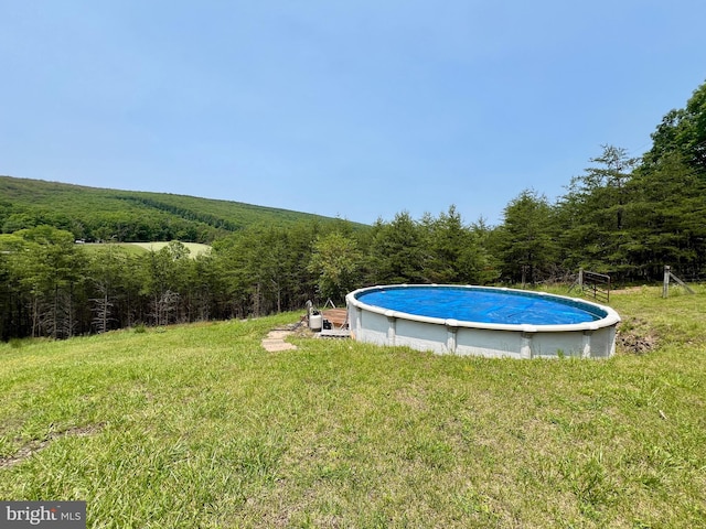 299 Valentine Acres Rd, Clearville, PA 15535 - swimming pool with a forest view