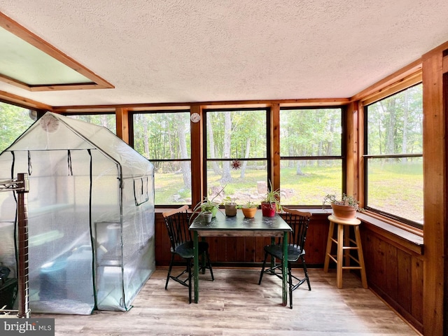 299 Valentine Acres Rd, Clearville, PA 15535 - sunroom / solarium featuring a textured ceiling and wood finished floors
