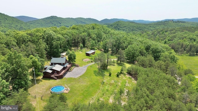 299 Valentine Acres Rd, Clearville, PA 15535 - view of subject property with a heavily wooded area and mountains