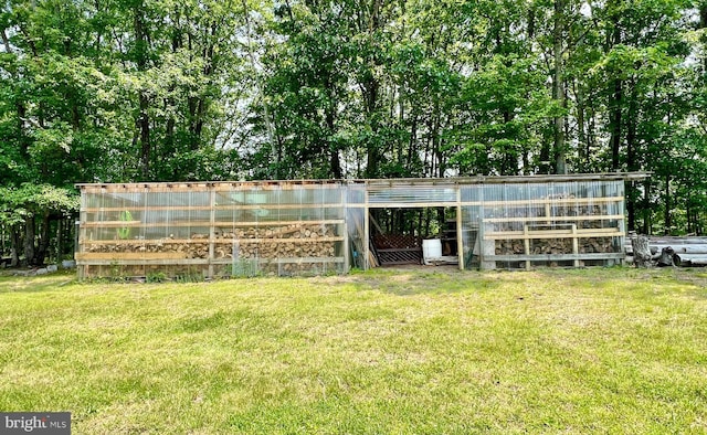 299 Valentine Acres Rd, Clearville, PA 15535 - view of grassy yard with an outbuilding and exterior structure
