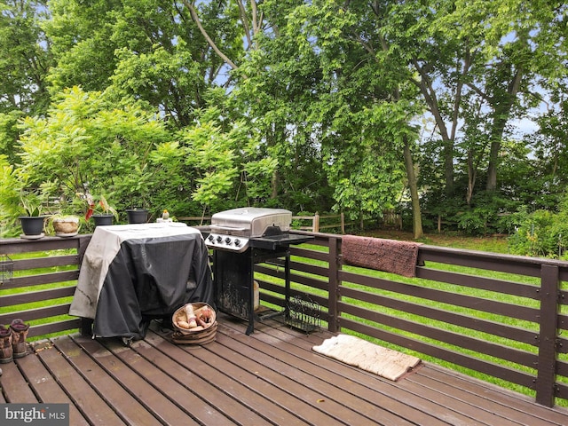 11815 Oriole Dr, Hagerstown, MD 21742 - wooden deck featuring area for grilling and view of scattered trees