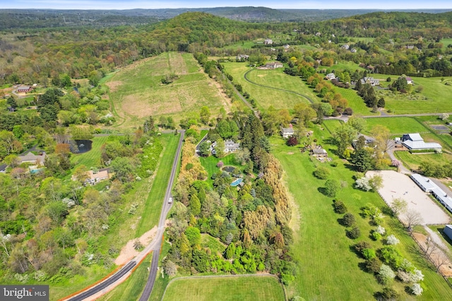 65 Covered Bridge Rd, New Hope, PA 18938 - aerial view of property's location with a forest
