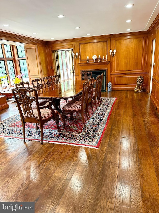 1319 Remington Rd, Wynnewood, PA 19096 - dining area with dark wood-type flooring