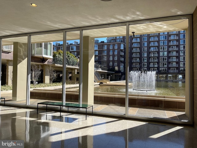 510 N Street Street SW Unit N223, Washington, DC 20024 - entryway with a wall of windows