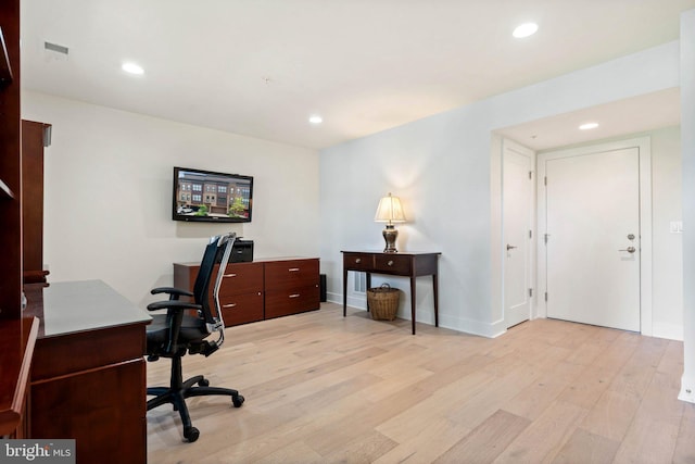 3546 Sutton Heights Cir, Fairfax, VA 22031 - office space with light wood-style flooring and recessed lighting
