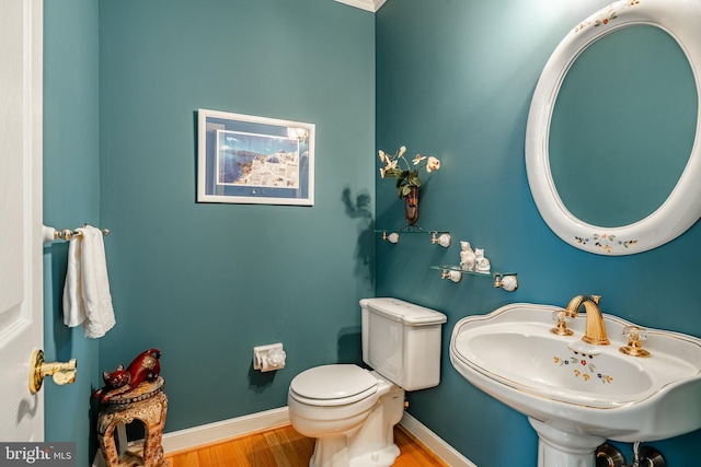 1217 Tullamore Cir, Chester Springs, PA 19425 - half bathroom with toilet and wood finished floors