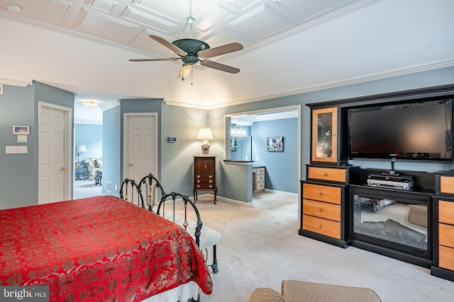 1217 Tullamore Cir, Chester Springs, PA 19425 - bedroom with light colored carpet and a ceiling fan