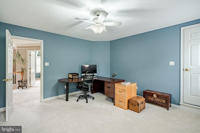 1217 Tullamore Cir, Chester Springs, PA 19425 - office area with carpet and ceiling fan