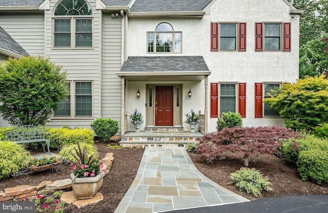 1217 Tullamore Cir, Chester Springs, PA 19425 - view of front facade with stucco siding