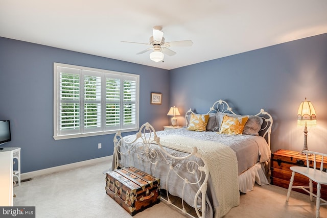 1217 Tullamore Cir, Chester Springs, PA 19425 - carpeted bedroom featuring baseboards and a ceiling fan